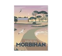 Golfe du Morbihan, Bretagne，Puzzles Puzzle en Papier Abstrait 1000 Pièces Adultes Puzzles Haute Difficulté Cadeau d'apprentissage Créatif（50x70cm）-BK64