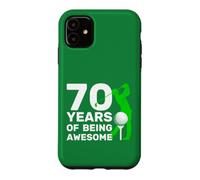 Golfer 70 Years of Being Awesome Golf 70. Birthday Coque pour iPhone 11