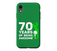 Golfer 70 Years of Being Awesome Golf 70. Birthday Coque pour iPhone XR