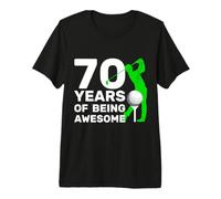 Golfer 70 Years of Being Awesome Golf 70. Birthday T-Shirt Haut de Gamme