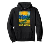 Golfer Post-Impressionist Swirling Sky Art Sweat à Capuche