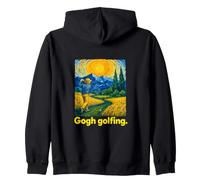 Golfer Post-Impressionist Swirling Sky Art Sweat à Capuche