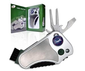 Golfeur de Meilleur Outil de golf Multi outil tout-en-un - trait Comptoir, Relève-pitch Outil de réparation, brosse, Taquet, meilleure Idée de cadeau pour homme femme, cadeau de souvenir