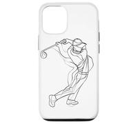 Golfeur Dessin d'une Ligne Putting Green Coque pour iPhone 12/12 Pro