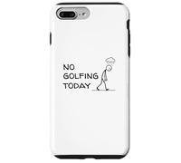 Golfeur drôle Qui ne Joue Pas au Golf Aujourd'hui Sad Stick Figure Golf Coque pour iPhone 7 Plus/8 Plus