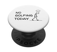 Golfeur drôle Qui ne Joue Pas au Golf Aujourd'hui Sad Stick Figure Golf PopSockets PopGrip Adhésif