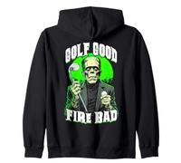 Golfeur Halloween Golf Good Fire Bad Funny Frankenstein Sweat à Capuche