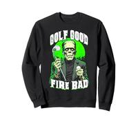 Golfeur Halloween Golf Good Fire Bad Funny Frankenstein Sweatshirt