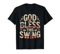Golfeur Patriote Que Dieu Benisse Ce Swing Drapeau Americain T-Shirt