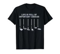 Golfeur Rigolo Clubs Golf Plein De Choix Importanants Cadeau T-Shirt Graphique avec Valeur