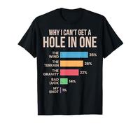 Golfeur Why I Can't Get a Hole in One Funny Golf Lover Golfing T-Shirt