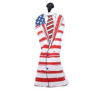 Golfing Equipment Head Covers | PU Leather Dampness - Blocking Protection with Thick Plush | US Flag Design Putter Driver Headcover for Men/Women/Junior