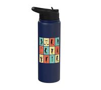 Golfing Golf Sport Retro Vintage Theme for Golfer Men Stainless Steel Insulated Water Bottle