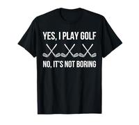 Golfing Lover Golf is Not Boring Funny Golf Player Golfeur T-Shirt