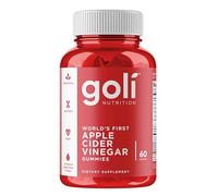 Goli Nutrition, Apple Cider Vinegar Gummies (Gommes au Vinaigre de Cidre), 500mg, 60 Gommes végétaliennes, Sans Gélatine, Sans Gluten, Végétarien, Sans OGM