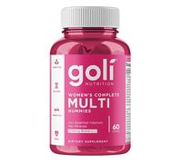 Goli Nutrition, Women's Complete Multi Gummis, Multivitamines pour Femmes, 60 Gommes végétaliennes, Sans Gélatine, Végétarien, Sans Gluten, Sans Soja, Sans OGM