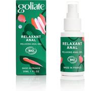 GOLIATE Relaxant Anal Effet Anesthésiant BIO - Performances Optimales - A Base D'Eau - Pour Homme Femme Couple - Comestible, Vegan, Français, Compatible Préservatifs - 30Ml