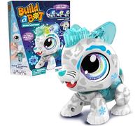 Goliath Build A Bot - Snow Leopard - A Partir de 4 Ans - Construisez Votre Propre Mascotte Interactive White Leopard - Système De Création Facile - Kit De Robot De Plus De 20 Pièces