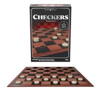 Goliath – Jeu de dames Premium Checkers – Plateau pliable, pions en bois – 2 joueurs – Dès 6 ans