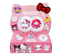 Goliath - CLICKEEZ - Hello Kitty & Friends 3 Pack - Fidget Toys Dès 6 Ans | 3 Touches Clavier Kawaii à Cliquer ASMR - Licence Officielle Sanrio Hello Kitty Kuromi Cinnamoroll - Keycaps+Porte-clés+Charm