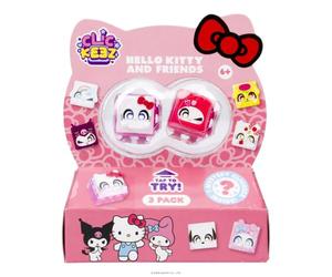 Goliath - CLICKEEZ - Hello Kitty & Friends 3 Pack - Fidget Toys Dès 6 Ans | 3 Touches Clavier Kawaii à Cliquer ASMR - Licence Officielle Sanrio Hello Kitty Kuromi Cinnamoroll - Keycaps+Porte-clés+Charm