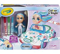 Goliath Crayola Colour ‘N’ Style Friends Bluebell, Pop voor Kinderen Vanaf Drie Jaar met Auto, Teken en Versier je Eigen Pop, Knutsel erop los, Meisjesspeelgoed geschikt als Cadeau