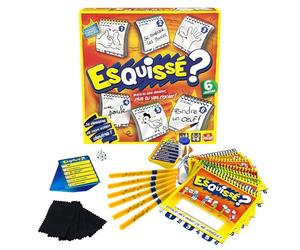 Goliath Esquissé 6 Joueurs - Jeu de Société de Dessins - Dès 8 Ans - Fais Deviner Ton Dessin à Ton Voisin - Inclus Carnets pour Dessiner - A Jouer en Famille ou Entre Amis - 4 à 6 Joueurs - 20 Min