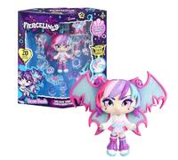 Goliath - FIERCELINGS Deluxe Keychain Neon Bash - Poupée à Personnaliser + Porte-clés - Ailes à Styliser, 20 Boucles d’Oreilles Dont 2 Surprises + Strass & Charms - Applicateur&Support - Dès 6 Ans