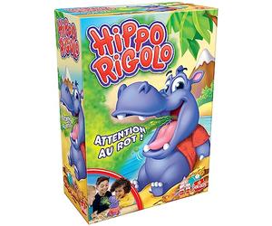 Goliath Hippo Rigolo - Jeux de Société Enfants - A Partir de 4 Ans - Jeu Rigolo - Devine Les Aliments Que Tu Vas Piocher ou Nourris l'Hippo - Attention au Rot - 2 à 4 Joueurs