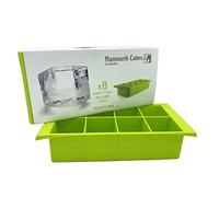 Goliath Ice Mammoth Cubes, bac à glaçons géant, crée 8 glaçons XL de 5,1 cm, plus durable, cadeaux fantaisie pour boire (vert)