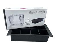 Goliath Ice Mammoth Cubes, bac à glaçons géant, crée 8 glaçons XL de 5,1 cm, plus durable, cadeaux fantaisie pour boire (gris ardoise/noir)