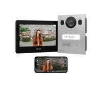 Goliath Interphone vidéo Basique, Bus 2 Fils, Moniteur de 7 Pouces, Sonnette en saillie avec caméra, interphone avec Ouverture de Porte, Maison individuelle, Application pour Smartphone