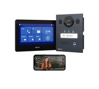 Goliath Interphone vidéo Basique, Bus 2 Fils, Moniteur de 7 Pouces, Sonnette en saillie avec caméra, interphone avec Ouverture de Porte, Maison individuelle, Application pour Smartphone