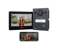 Goliath Interphone vidéo Basique, Bus 2 Fils, Moniteur de 7 Pouces, Sonnette encastrée avec caméra, interphone avec Ouverture de Porte, Maison individuelle, Application pour Smartphone