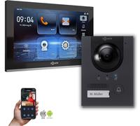 Goliath IP hybride interphone vidéo avec caméra 10 pouces anthracite : 10 pouces en noir : Boîte d'encastrement : 1 moniteur Nombre de moniteur : 1 choix de moniteur : 10 pouces en noir Boîte de monta