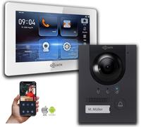 Goliath IP hybride interphone vidéo avec caméra 7 pouces anthracite : 7 pouces en blanc : Boîte d'encastrement : 1 moniteur Nombre de moniteur : 1 choix de moniteur : 7 pouces en blanc Boîte de montag