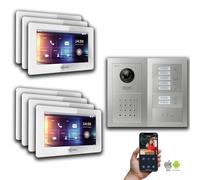 Goliath IP interphone vidéo : 7 pouces 7 maison de famille, code numérique, l'affichage, l'argent : 7 pouces en blanc : boîte de montage encastrée Sélection du moniteur : 7 pouces en blanc boîte de mo