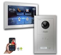 Goliath IP portier vidéo 1-moniteur d'affichage App : Boîte d'encastrement : 10 pouces en blanc : 4 POE (standard)