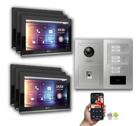 Goliath IP portier vidéo : 10 pouces 6 maison familiale, empreinte digitale, RFID, argent : 10 pouces en noir : Boîte de montage en surface Sélection du moniteur : 10 pouces en noir Boîte de montage d
