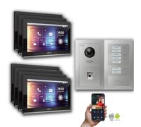 Goliath IP portier vidéo : 10 pouces 7 maison familiale, empreinte digitale, l'affichage, l'argent : 10 pouces en noir : boîte de montage en surface Sélection du moniteur : 10 pouces en noir boîte de