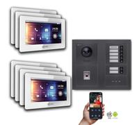 Goliath IP portier vidéo : 7 pouces 7 maison de la famille, l'empreinte digitale, l'affichage, l'anthracite : 7 pouces en blanc : boîte d'encastrement choix du moniteur : 7 pouces en blanc boîte de mo