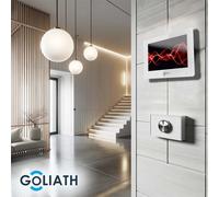 Goliath IP portier vidéo avec caméra 10 pouces affichage code numérique anthracite : Boîte d'encastrement : 10 pouces en blanc : 3 moniteurs Nombre de moniteurs : 3 moniteurs Sélection du moniteur : 1