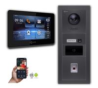 Goliath IP portier vidéo avec caméra 7 pouces Fingerprint RFID Anthracite : Boîte de montage en surface : 7 pouces en noir : 1 moniteur Nombre de moniteur : 1 choix de moniteur : 7 pouces en noir Boît