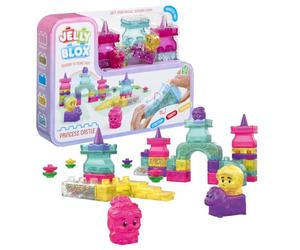 Goliath - Jelly BLOX - Château Princesse 45 Pièces - Blocs de Construction Squishy Sensoriels - 2 Princesses + Chevalier + Cheval - 100% sans Bobos - Jeux de Construction pour Enfants dès 2 Ans