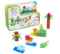 Goliath - Jelly BLOX - Jungle Set 24 Pièces - Blocs de Construction Squishy avec Remplissages Sensoriels - Personnages + Palmiers - Compatible Tous Sets - Jeux de Construction pour Enfants dès 2 Ans