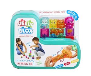 Goliath Jelly BLOX - Kit Mes Animaux & Moi - 20 Blocs Sensoriels Souples Dont 2 Personnages & 2 Animaux - Jeu de Construction Sensoriel pour Enfants dès 2 Ans - Blocs Extensibles, Souples & Flexibles