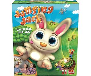 Goliath Jumping Jack, Jeu de Société avec des Lapins à Partir de 4 Ans, Jeux de Société pour 2 à 5 Joueurs, Version Allemande, Bleu