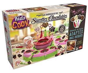 GOLIATH - Kids Cook - La Fabrique de Sucettes Chocolatées - Loisirs Créatifs - Activités Créatives au Chocolat - Kit Expérience Pour Enfants dès 5 ans - Avec Ustensiles Cuisine Adaptés