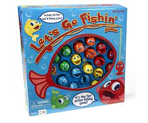 Goliath - LET'S GO FISHIN' ORIGINAL - Jeu d’Action et d’Adresse pour Enfants Dès 3 Ans - Jeu de Pêche Amusant avec 21 Poissons et 4 Cannes à Pêche - Partie Rapide 20 Min - De 1 À 4 Joueurs
