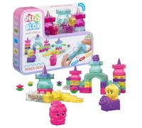 Goliath - Lil’ Jellies Jelly Stacker - Jouet Bébé à Empiler Coloré 6+ Mois | 45 Blocs Squishy Sensoriels à Assembler - 2 Princesses, 1 Chevalier et 1 Cheval - Château à Construire et Imaginer Librement